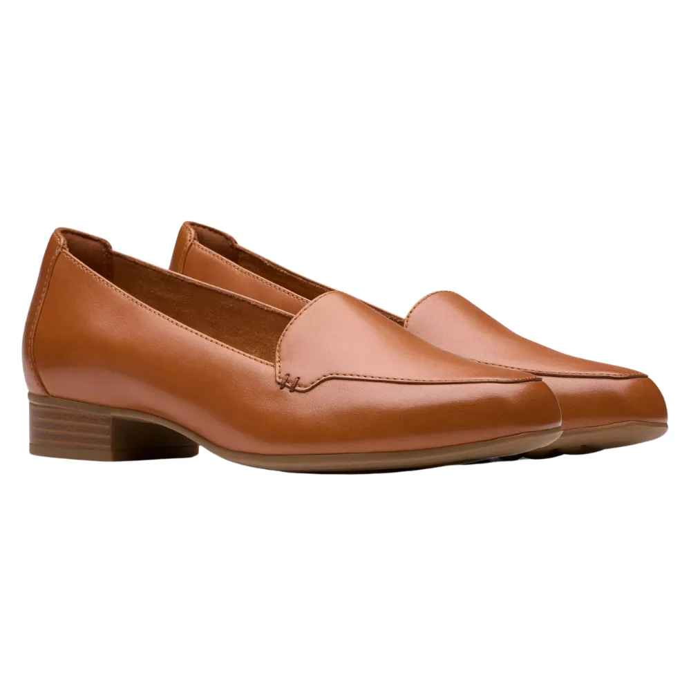 Clarks Krystine Lily Tan Leather Loafer (Women's)