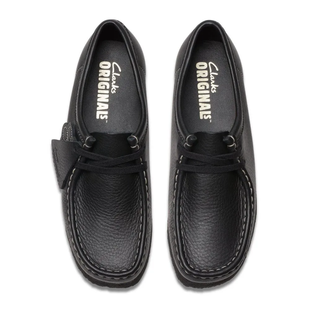 Clarks Women's Wallabee in Black Tumbled Leather Gucci Loafers