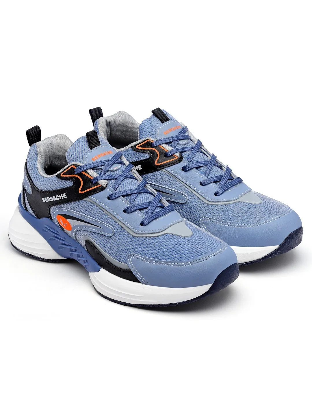 Bersache Premium Sports ,Gym, Trending Stylish Running Shoes For Men (9183)-Blue Grandparent Slippers