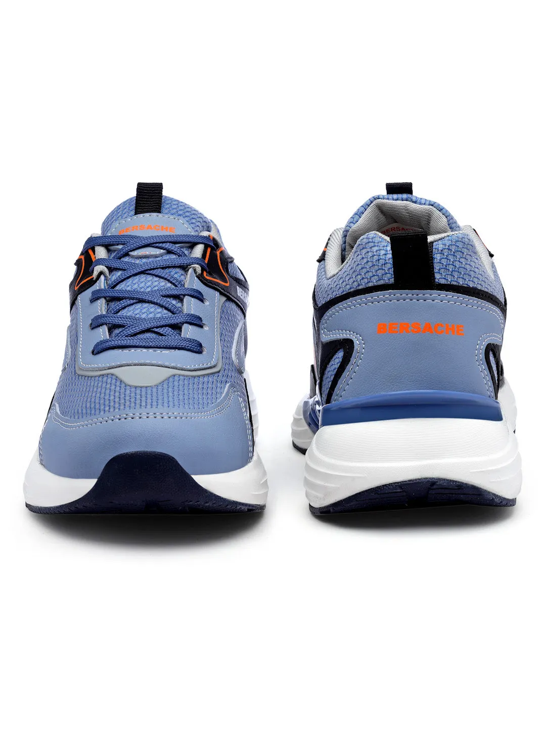 Bersache Premium Sports ,Gym, Trending Stylish Running Shoes For Men (9183)-Blue Slippers Brand With Nut Logo