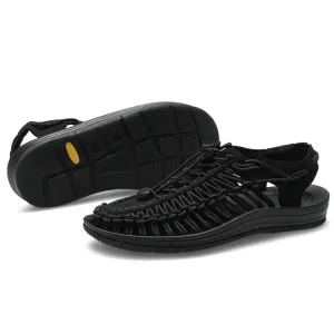 Sandals That Hide Toes CLEARANCE / Summer Genuine Leather Sandals for Men / Cool Elastic Handmade Shoes