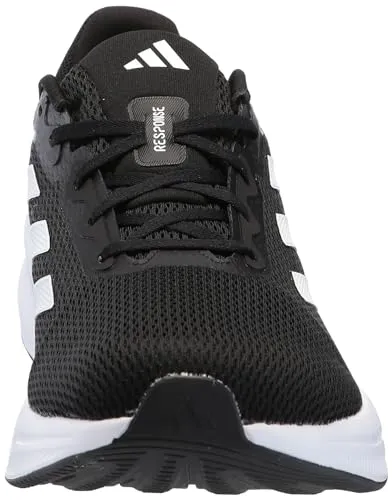 adidas Men's Response Running Sneaker, Black/White/Black, 9.5 Adidas Daily Shoes