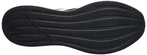 Adipure Adidas Golf Shoes adidas Men's Response Running Sneaker, Black/White/Black, 9.5