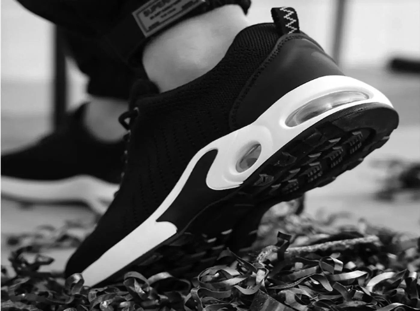 FitVille Men's Lightweight Air Cushioned Steel Toe Safety Shoes Diane Ii Steel Toe Work Boots