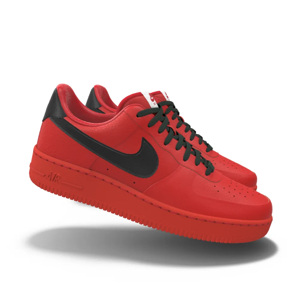 $195 NIB NEW Mens NIKE Air Force 1 Low University Red & Black Custom Leather BB Shoes Asics Tennis Shoes Comparison