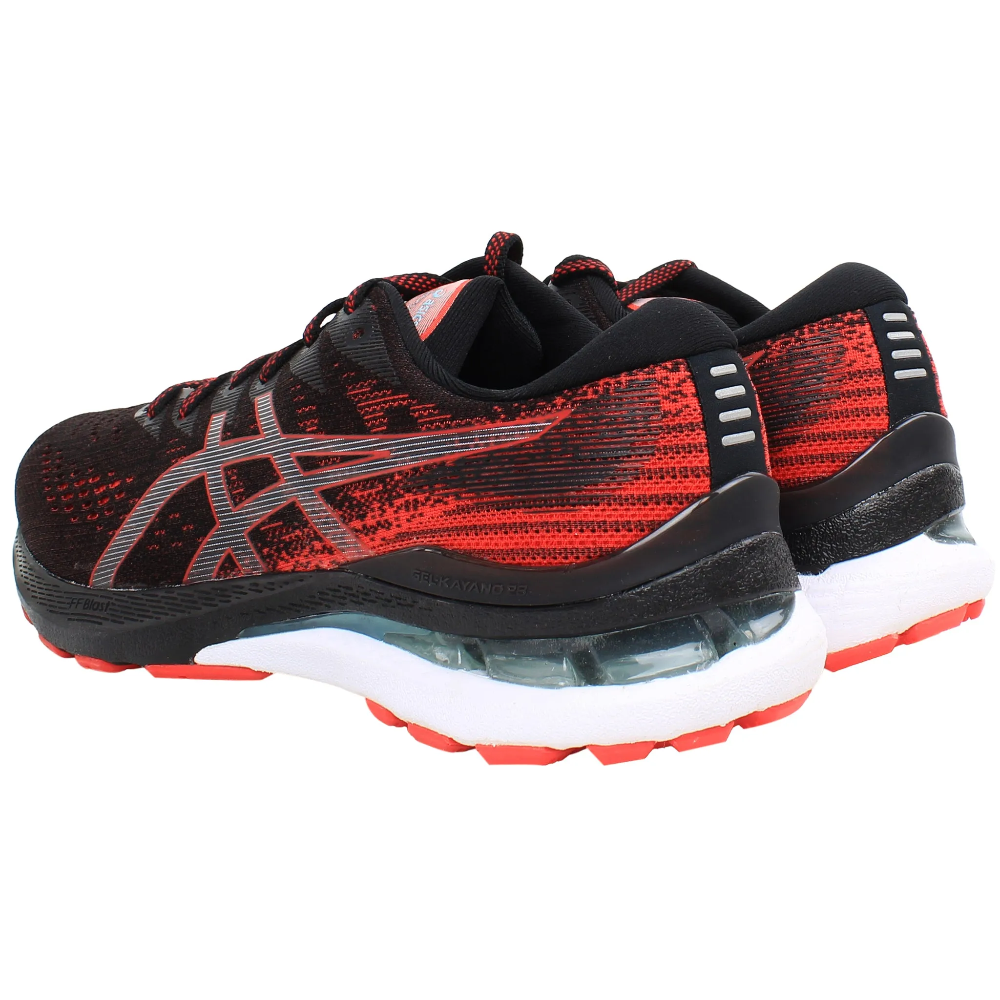 Asics Gel-Kayano 28 Mens Black/Red Running Shoes Best Asics Shoes For Running And Strength Training