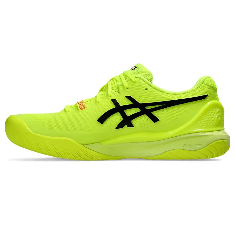 Asics Shoes Wholesale Distributors ASICS Men's Gel-Resolution 9 Tennis Shoe (Safety Yellow/Black)