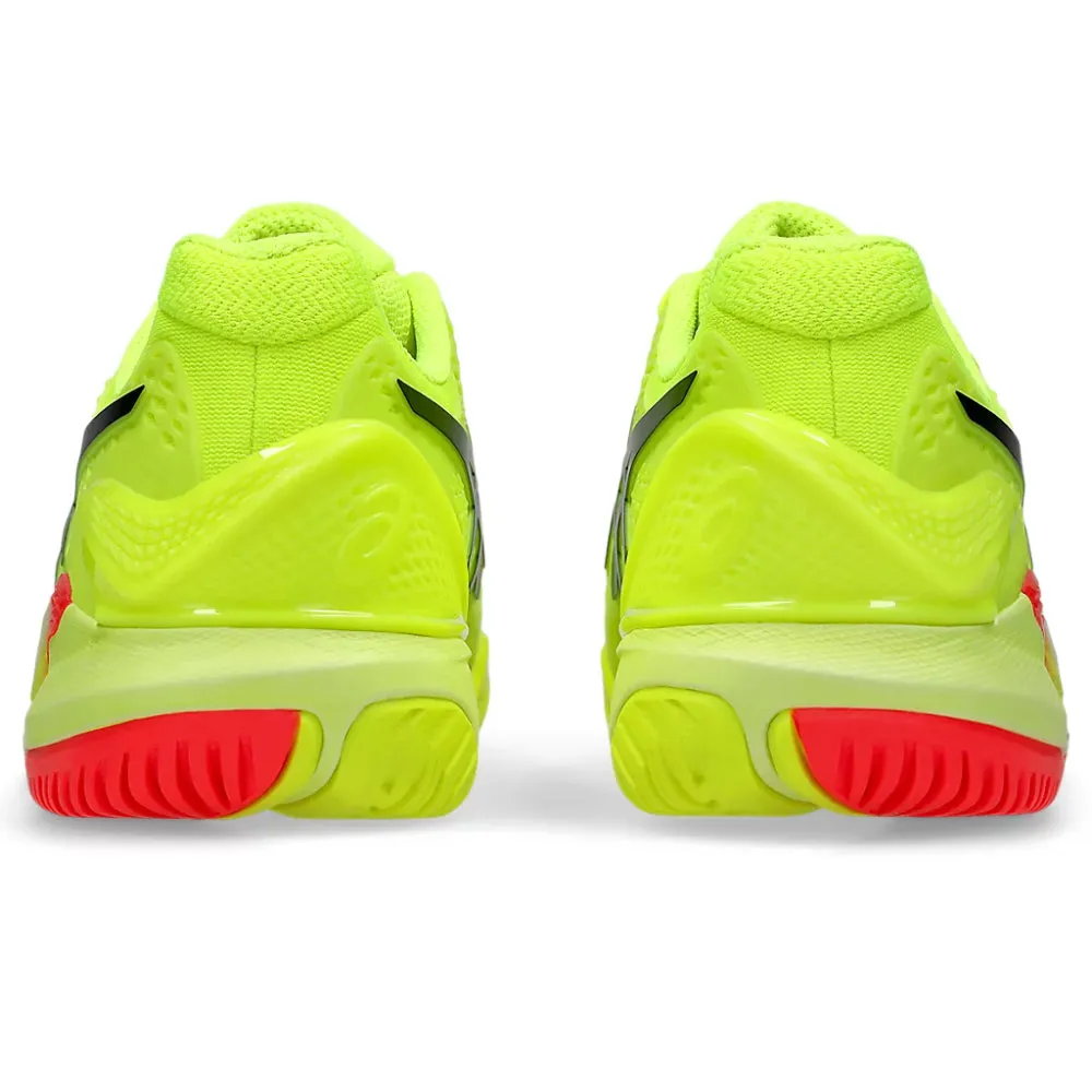 Asics Shoes Wide Width ASICS Men's Gel-Resolution 9 Tennis Shoe (Safety Yellow/Black)