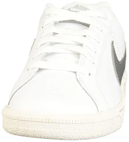 Nike Women's WMNS Court Royale White/Metallic Silver Tennis Shoes-3 UK (36 EU) (5.5 US) (749867-100) Asics Running Shoes Tier List