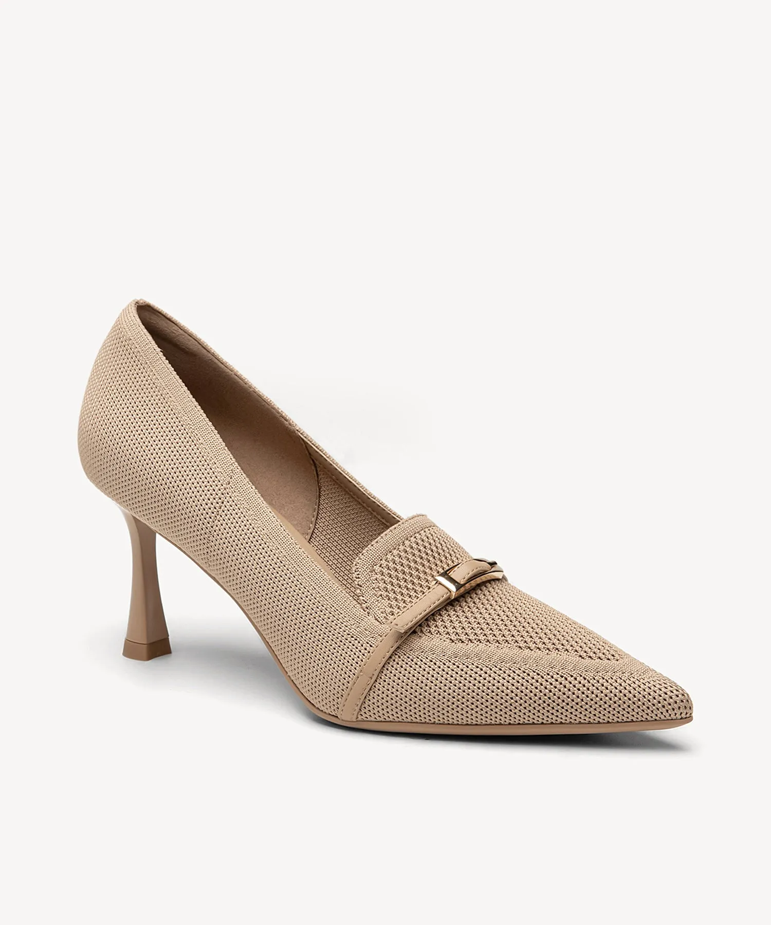 Elegant Classic Pointed Toe Heeled Pumps Nonslip Work Boots