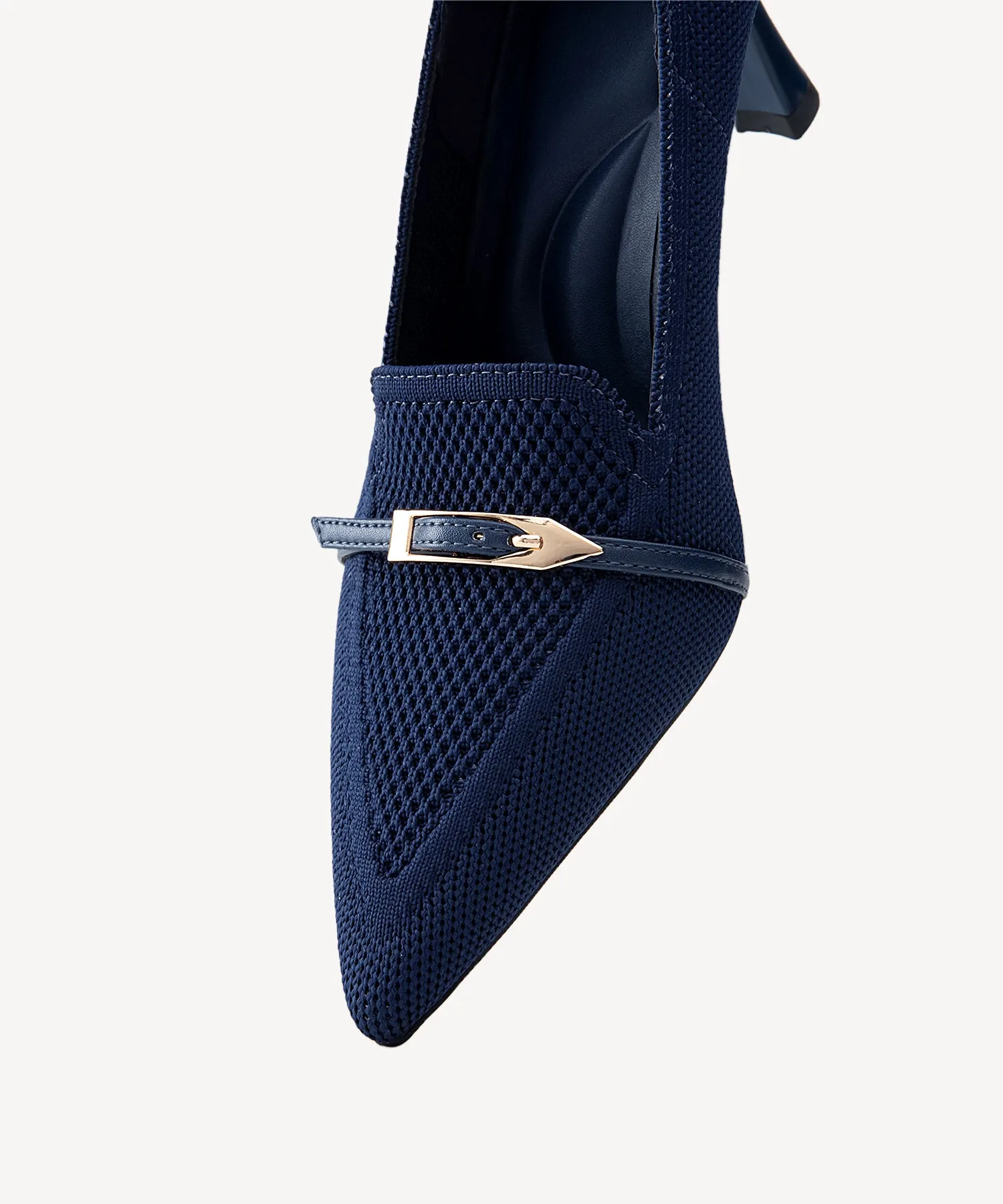 Elegant Classic Pointed Toe Heeled Pumps Utility Work Boot