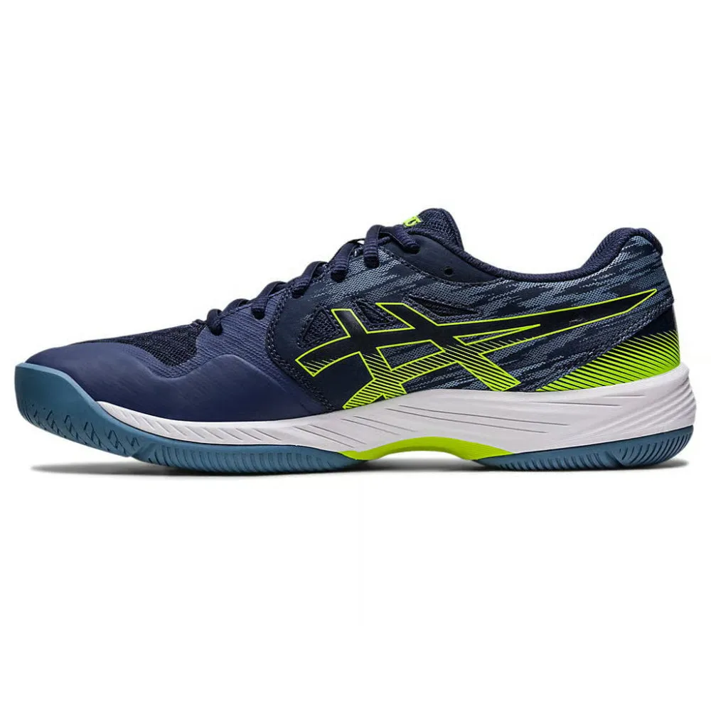 ASICS Men's Gel-Court Hunter 3 Badminton Shoe (Midnight/Hazard Green) Asics Low Cut Shoes