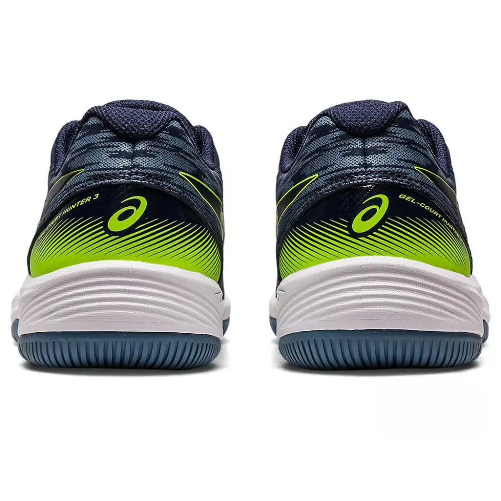 Vintage Asics Shoes ASICS Men's Gel-Court Hunter 3 Badminton Shoe (Midnight/Hazard Green)