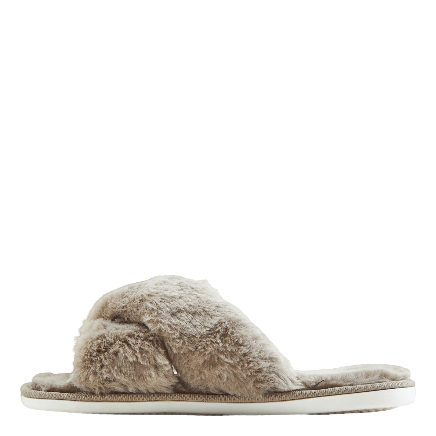 Brahny W Plush Slipper Pine Bark Mooncake Slippers