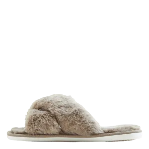 Disquette Suede Fur Platform Slippers Brahny W Plush Slipper Pine Bark