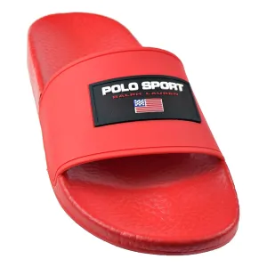 High Top Slippers Polo Ralph Lauren Sport Men's Slides Red
