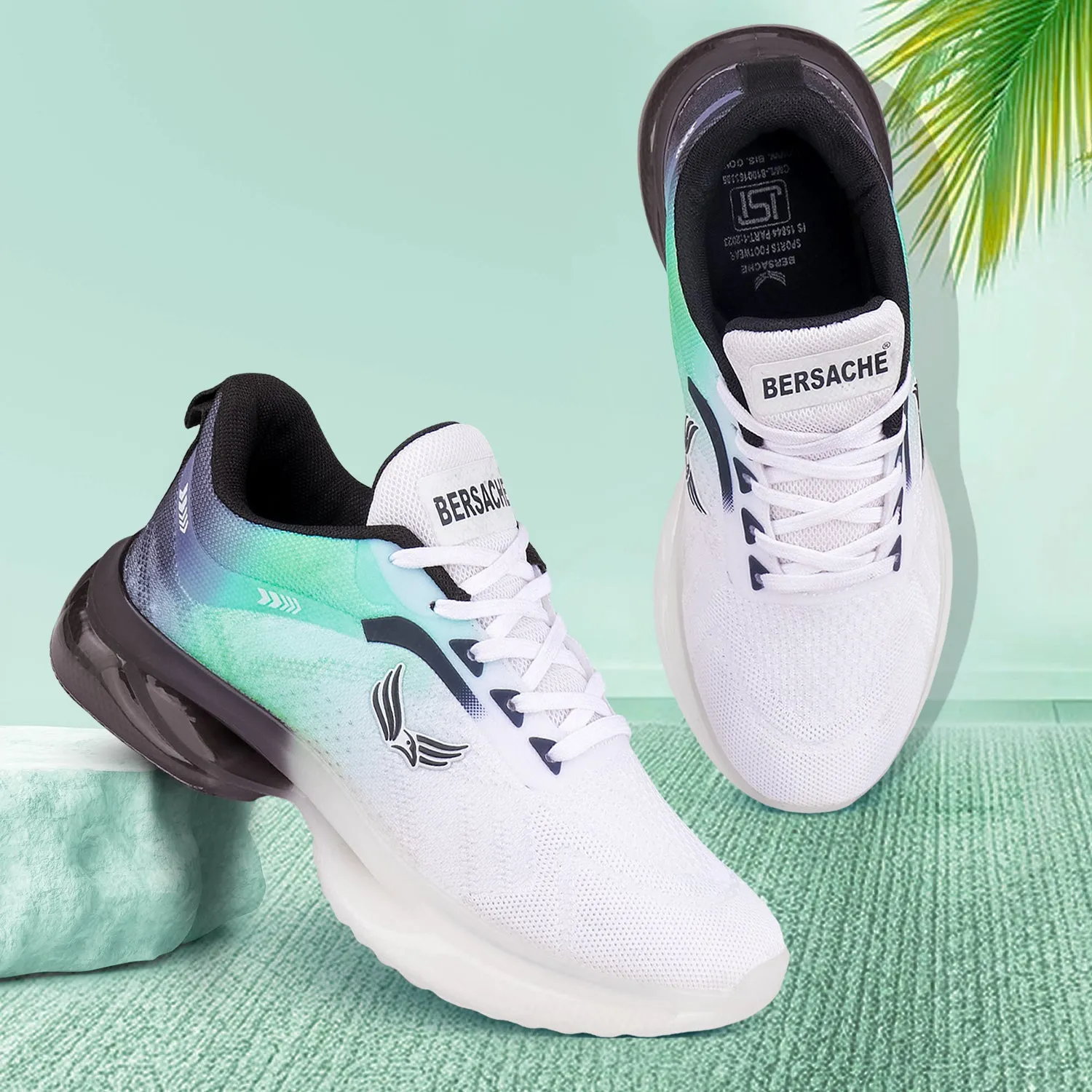 Jaw Slide Bersache Premium Sports ,Gym, Trending Stylish Running Shoes For Men  (9189-Green)