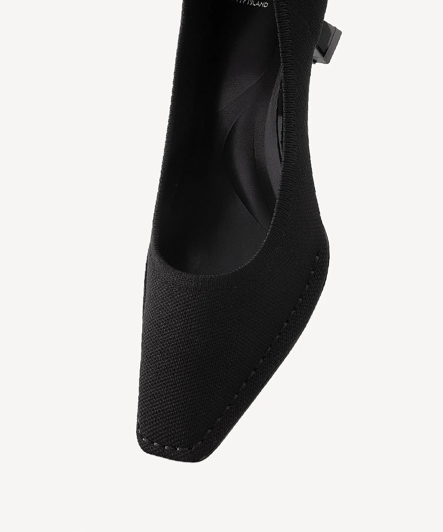 Comfortable Rubber Work Boots CommuteEase Solid Color Stiletto Pumps