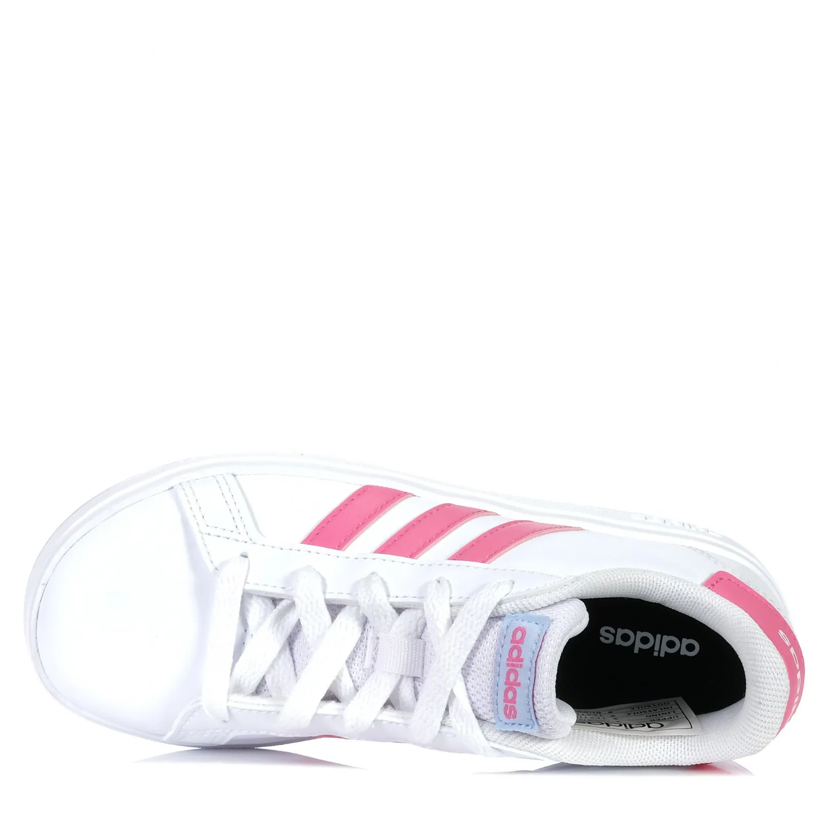 Adidas Grand Court 2.0 Youth White/Pink Adidas Skate Shoes Samba