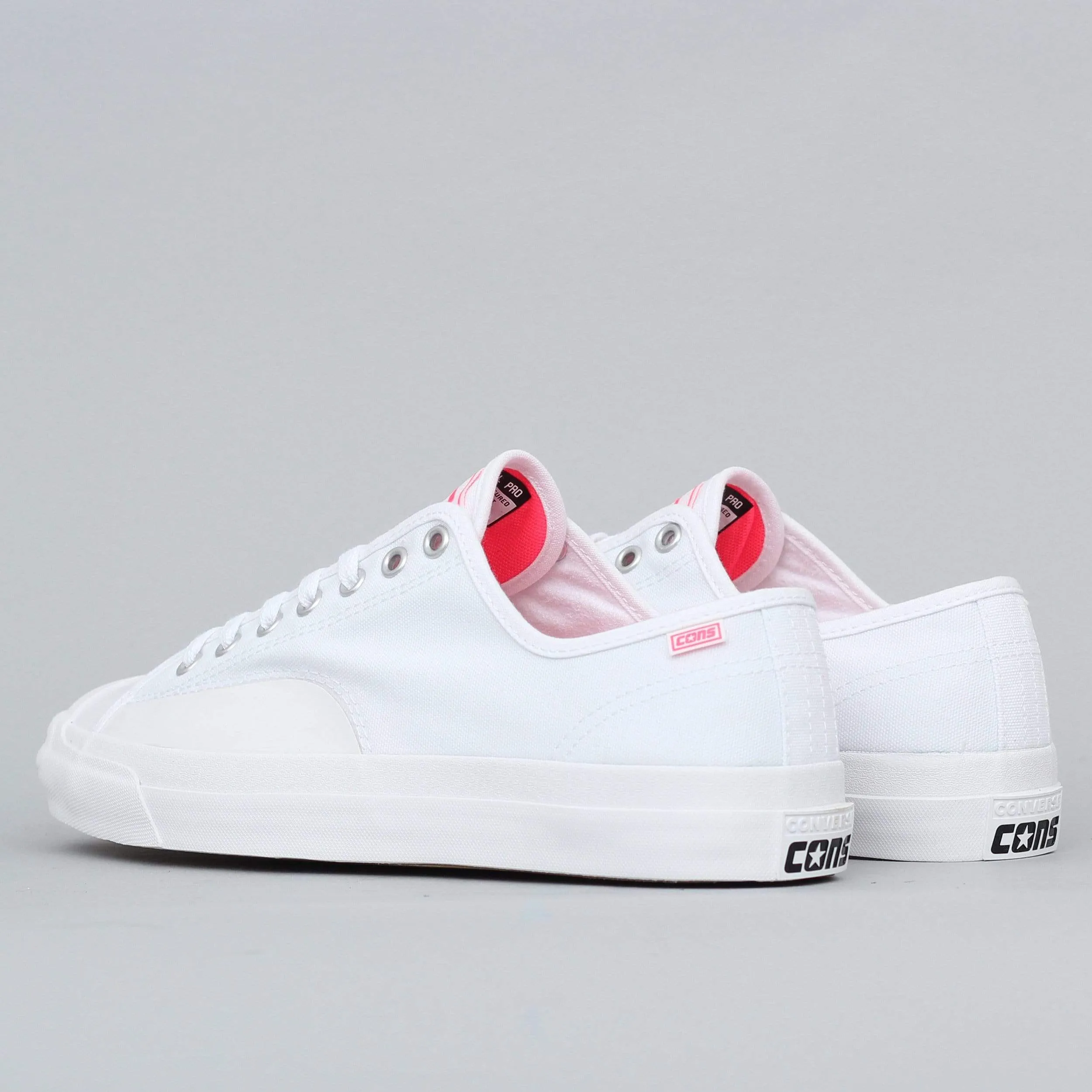 Asics Usa Wrestling Shoes Converse Jack Purcell Pro OP OX Shoes White / Racer Pink / White