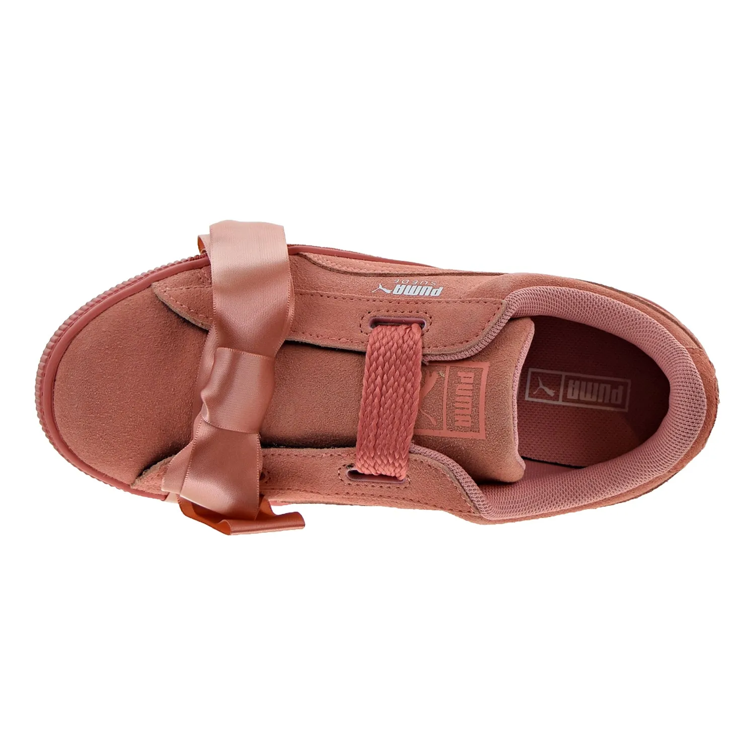 Puma Suede Heart Little Kid's Shoes Desert Flower/Puma White Stewie Puma Basketball Shoes