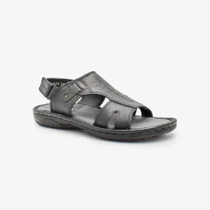 Mens Leather Sandals Orthotics Sandals