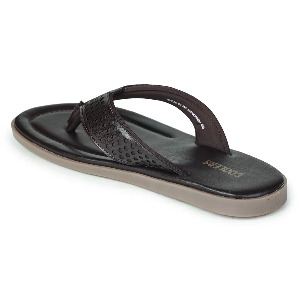 Aldi Slippers Coolers By Liberty COLE-1E Casual Brown Slippers & Flip-Flop For Men