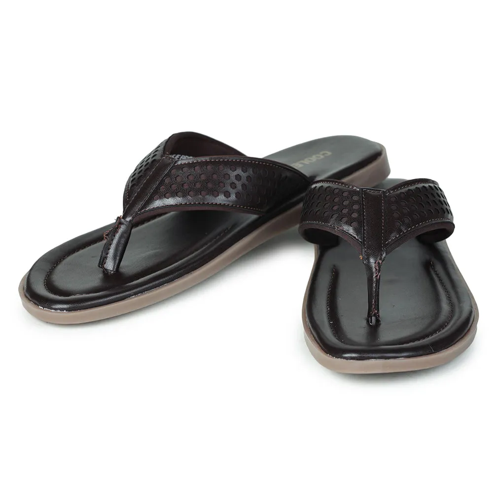 Coolers By Liberty COLE-1E Casual Brown Slippers & Flip-Flop For Men Best Slippers For Sweaty Feet