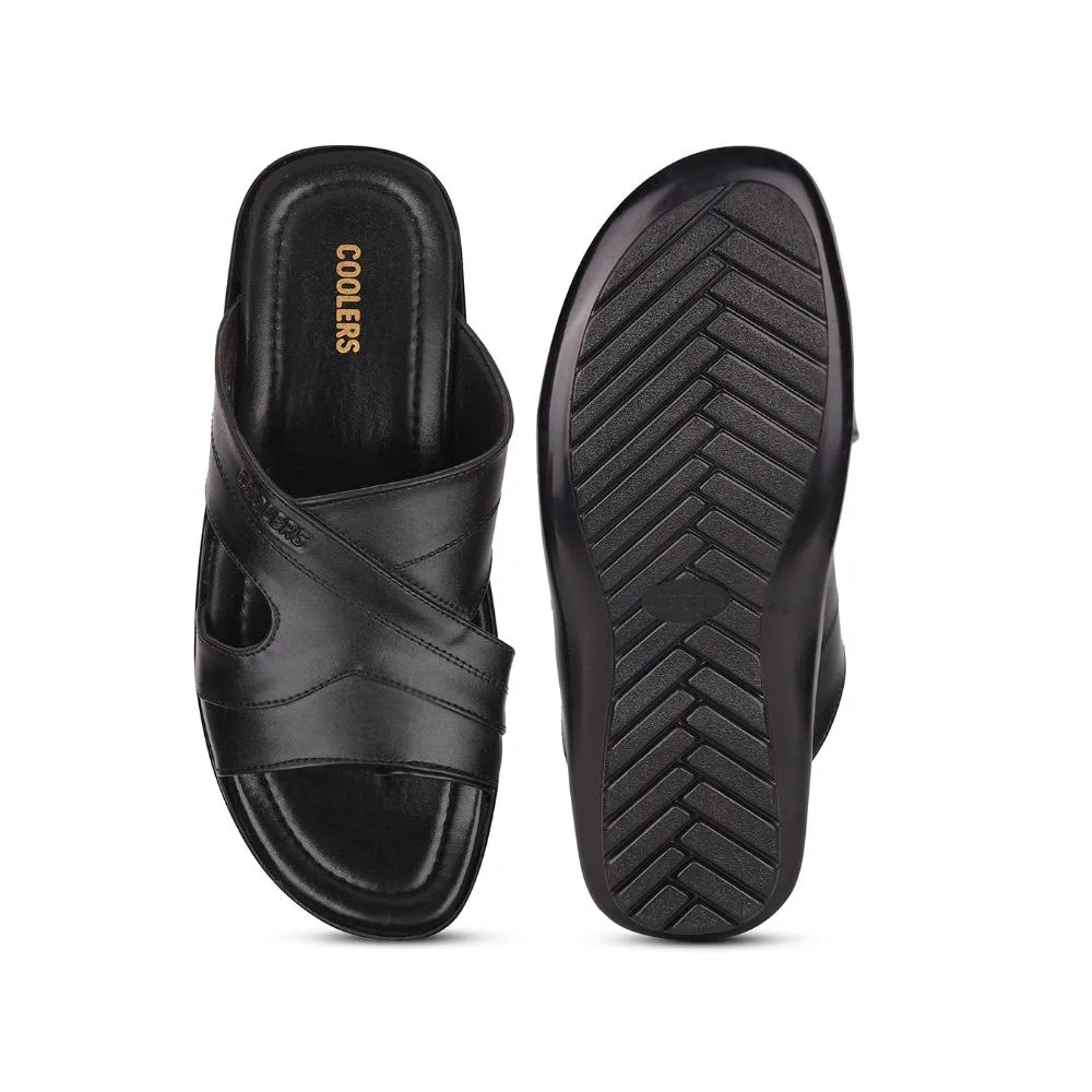 Slippers Birkenstock Coolers By Liberty COOL99-91 Casual Slippers For Men - Black