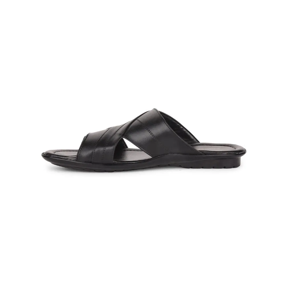 Sandals Slides Coolers By Liberty COOL99-91 Casual Slippers For Men - Black