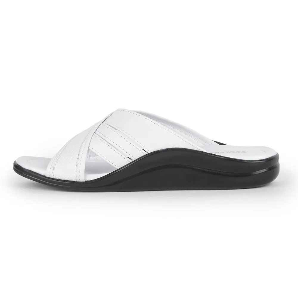 Coolers By Liberty Men DON White Casual Slippers Slippers For Comfort