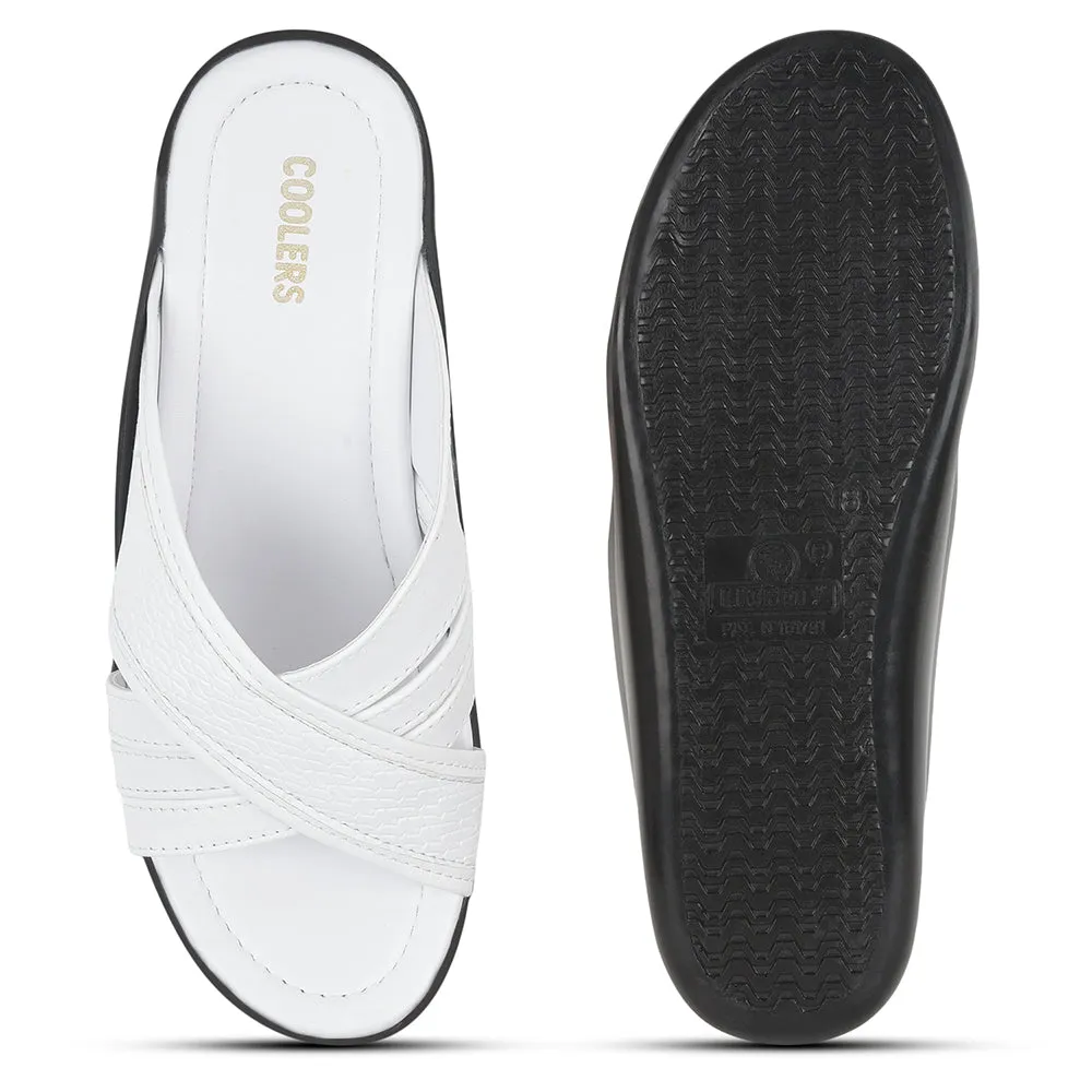 Coolers By Liberty Men DON White Casual Slippers Splendid Slippers
