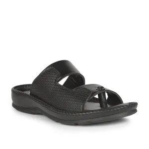 Coolers Casual (Black) Slippers For Men AVN-21 By Liberty Maeve Slippers