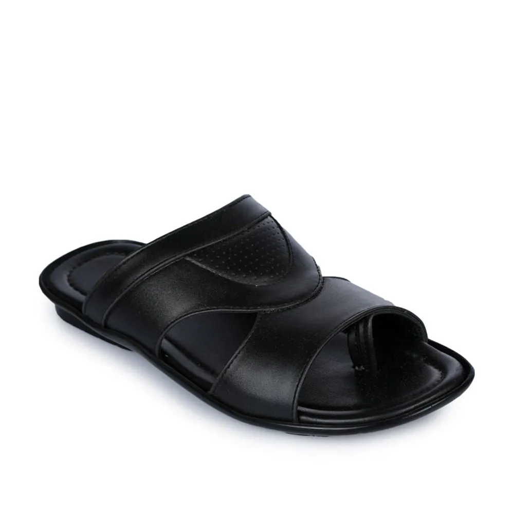 Coolers Casual (Black) Slippers For Men COOL99-105 By Liberty Domo Slippers