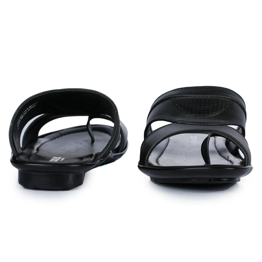 Size 16 Slippers Coolers Casual (Black) Slippers For Men COOL99-105 By Liberty