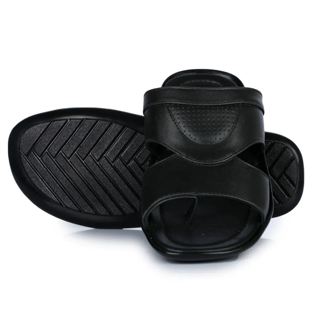 Foot Slippers Coolers Casual (Black) Slippers For Men COOL99-105 By Liberty