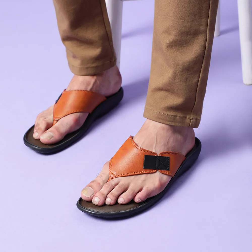 All Purpose Foot Slippers Coolers Casual (Tan) Slipper For Men LFL-03 By Liberty