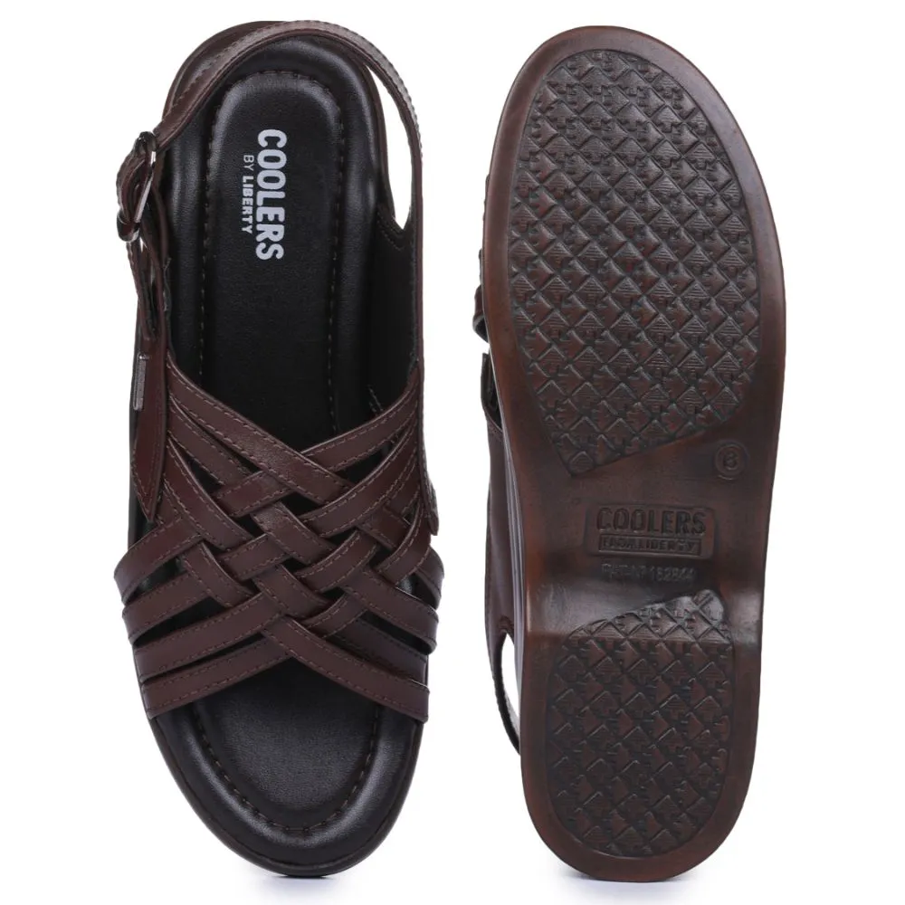 Coolers Formal (Brown) Sandals For Men 7123-84 By Liberty Local Slippers