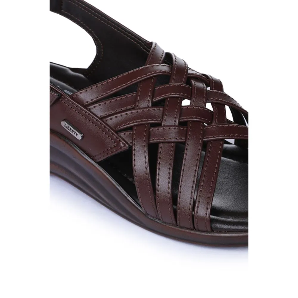 Slappers Coolers Formal (Brown) Sandals For Men 7123-84 By Liberty
