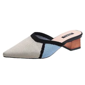 Women's Mules Shoes Outdoor Women Slippers Female Square Toe Shallow Casual Shoes Comfortable Slippers Slides Summer New Slippers In Amazon