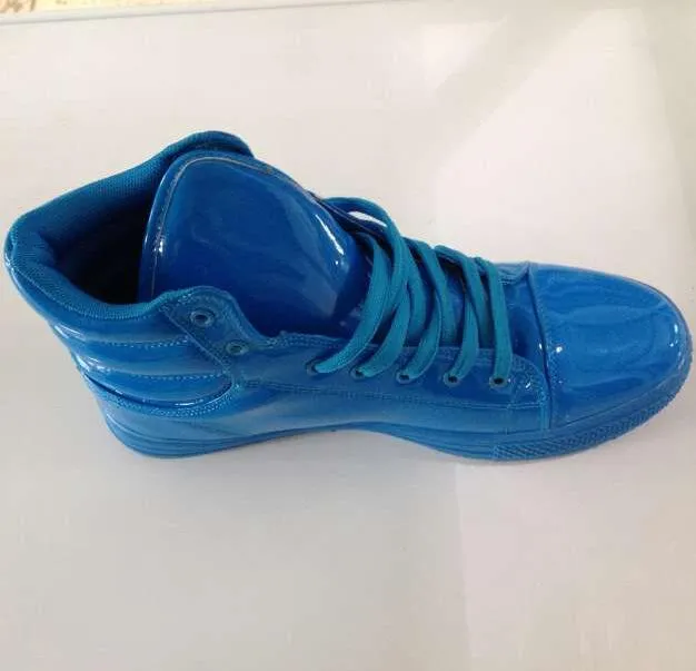 HEE GRAND New Arrival Lighted Candy Color High-top Shoes Men Fashion Unisex Shoes Flat Platform Shoes Couple Shoes XWB001 Shoes 42 43 Flat