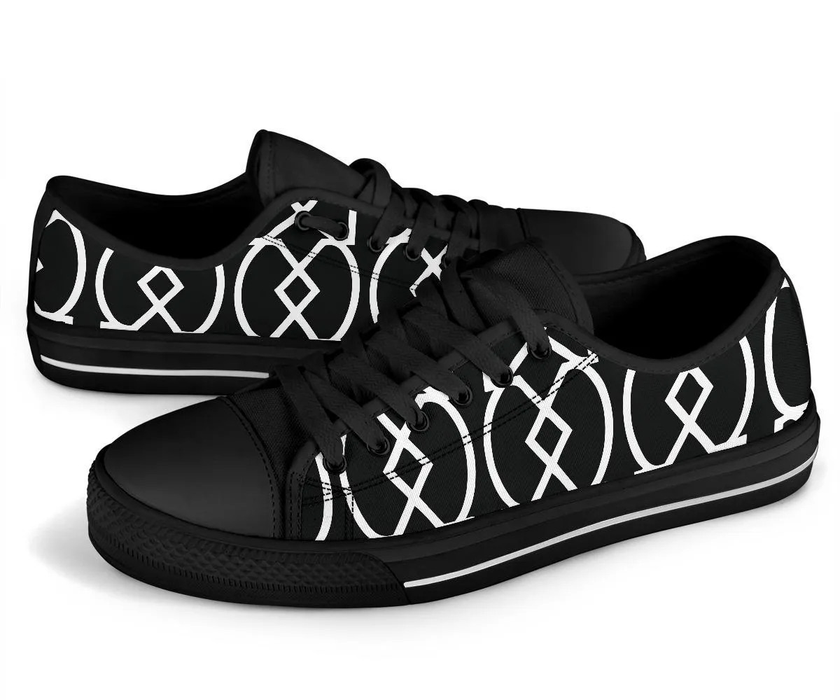 Sneakers For Running In Snow Custom Sneakers-Black and White Series 124