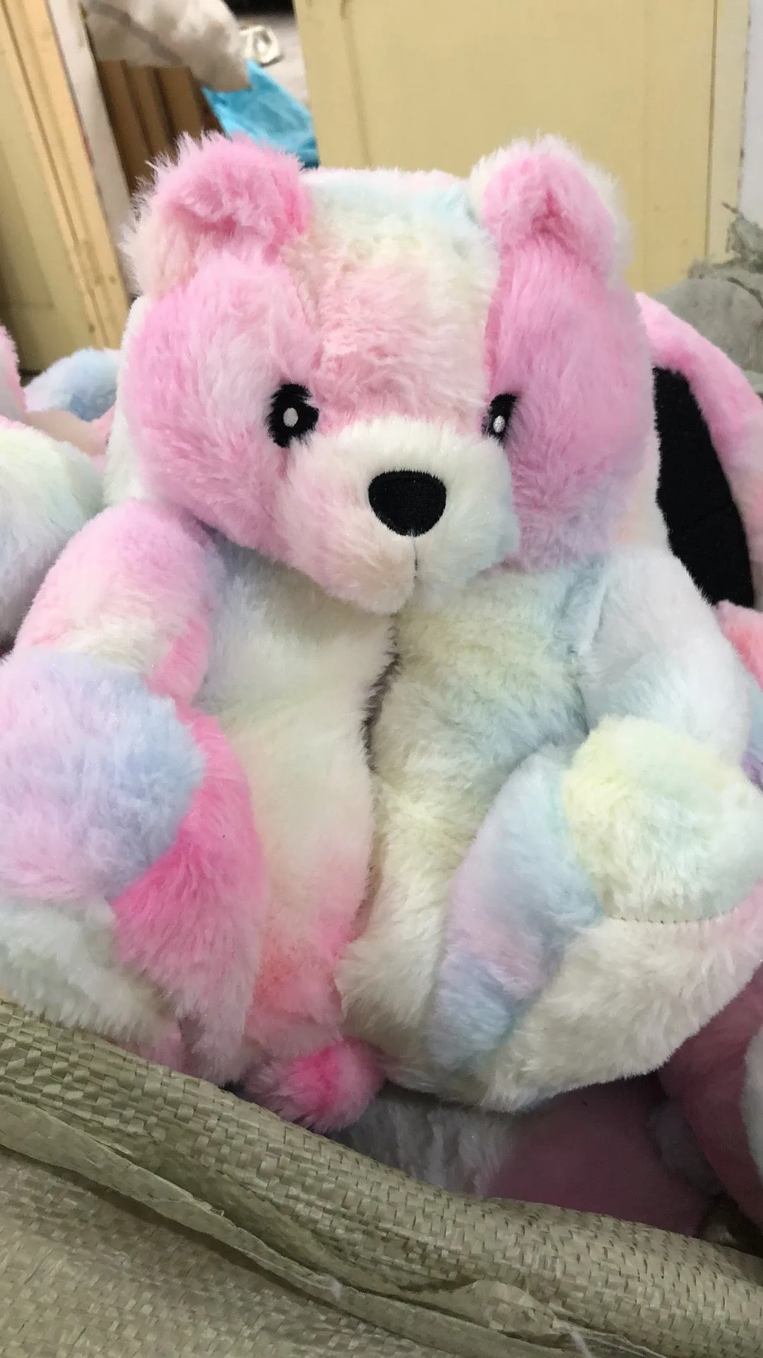 Swords & Slippers Cute Furry Winter Warm Faux Fur Big Cartoon Teddy Bear Shoes for Kids and Adults