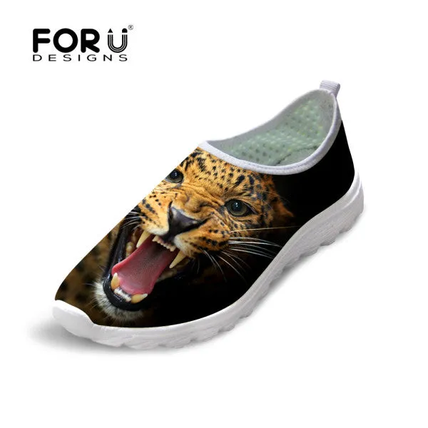 Loafers And Socks Cute Style Animal Dog Cat Printing Air Mesh Shoes for Women Ladies Casual Denim Shoes Female Girls Casual Breathable Shoes