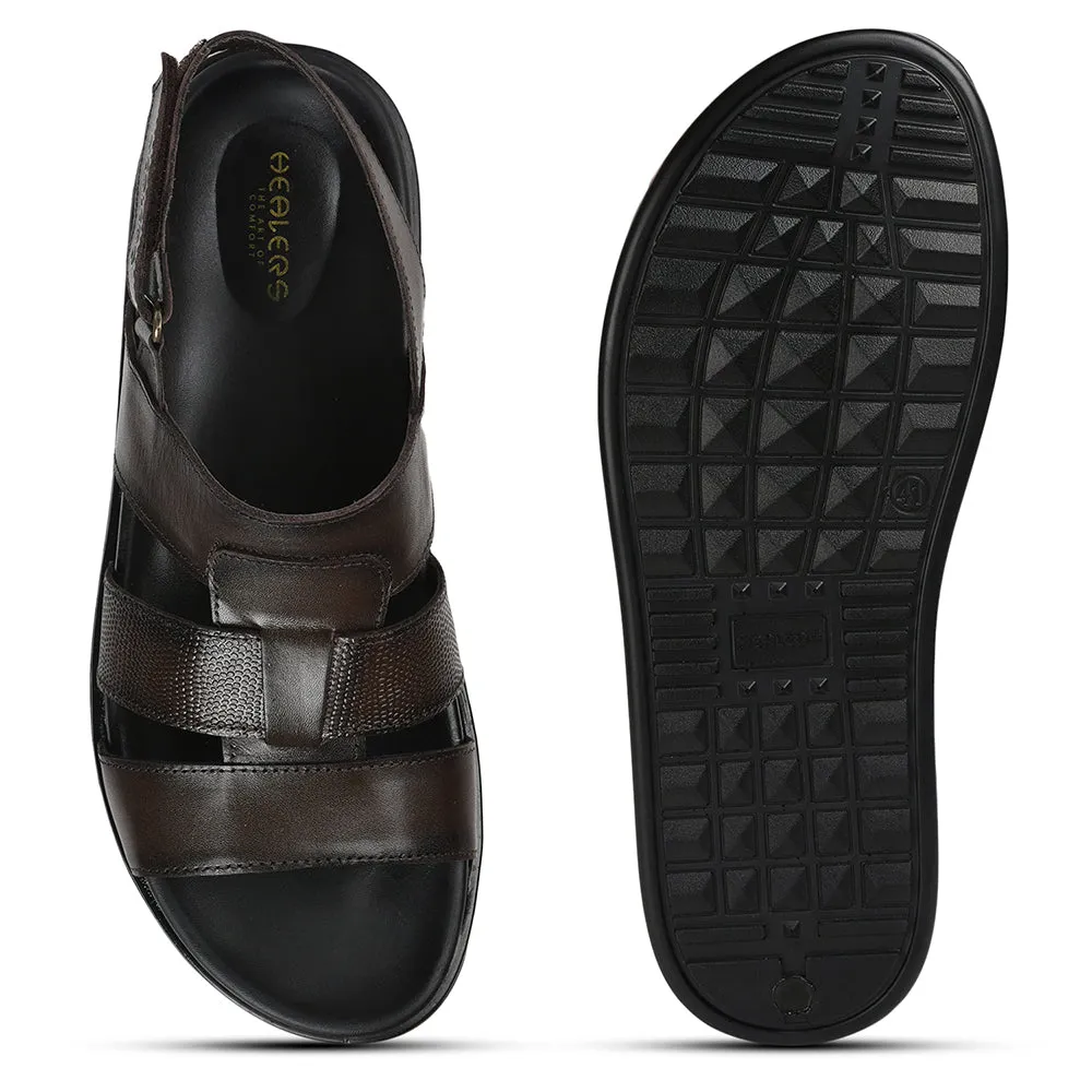 Sewing Pattern Slippers Healers By Liberty Men SOFT-4 Brown Formal Sandal