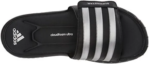 Adidas Shoe Box adidas Men's Superstar 3G Slide Sandal,Black/Silver/Grey,11 M US