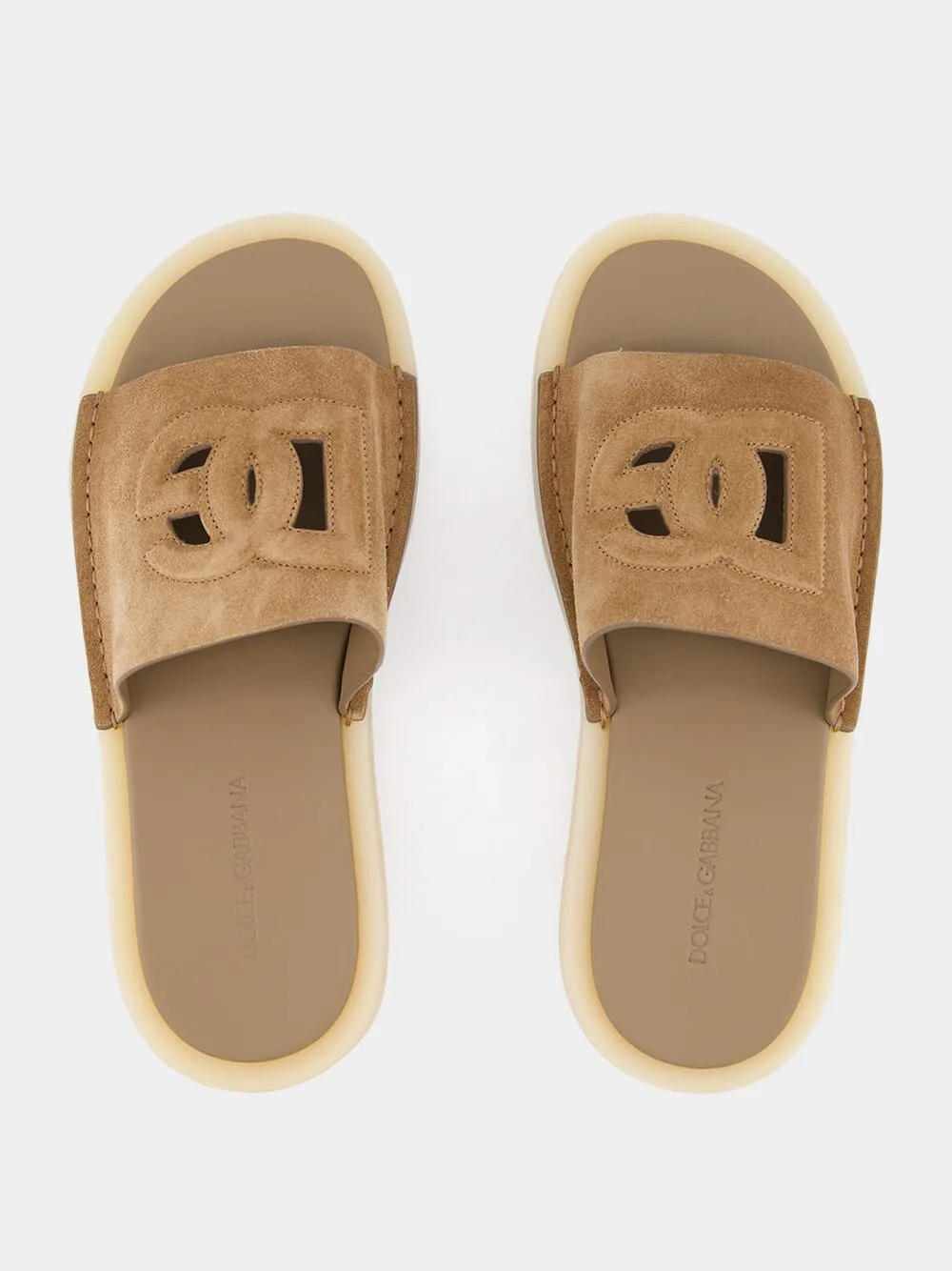 DG Logo Suede Sliders Sandals And Heels