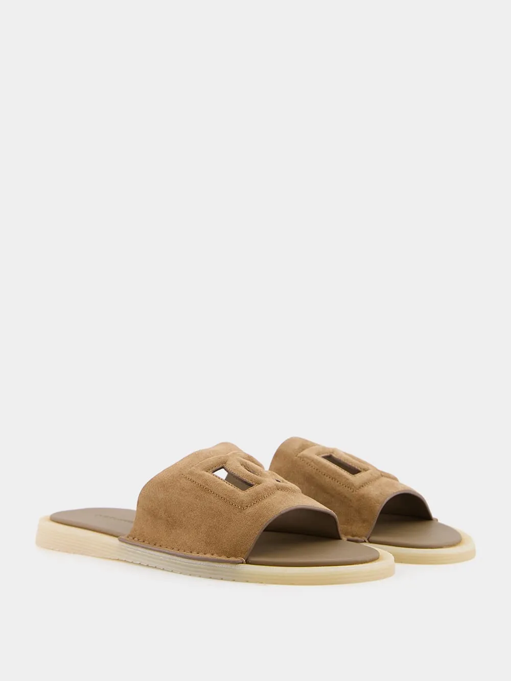 Gryphon Sandals DG Logo Suede Sliders