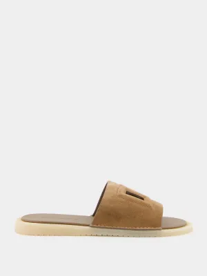 Ankle Strap Sandals DG Logo Suede Sliders