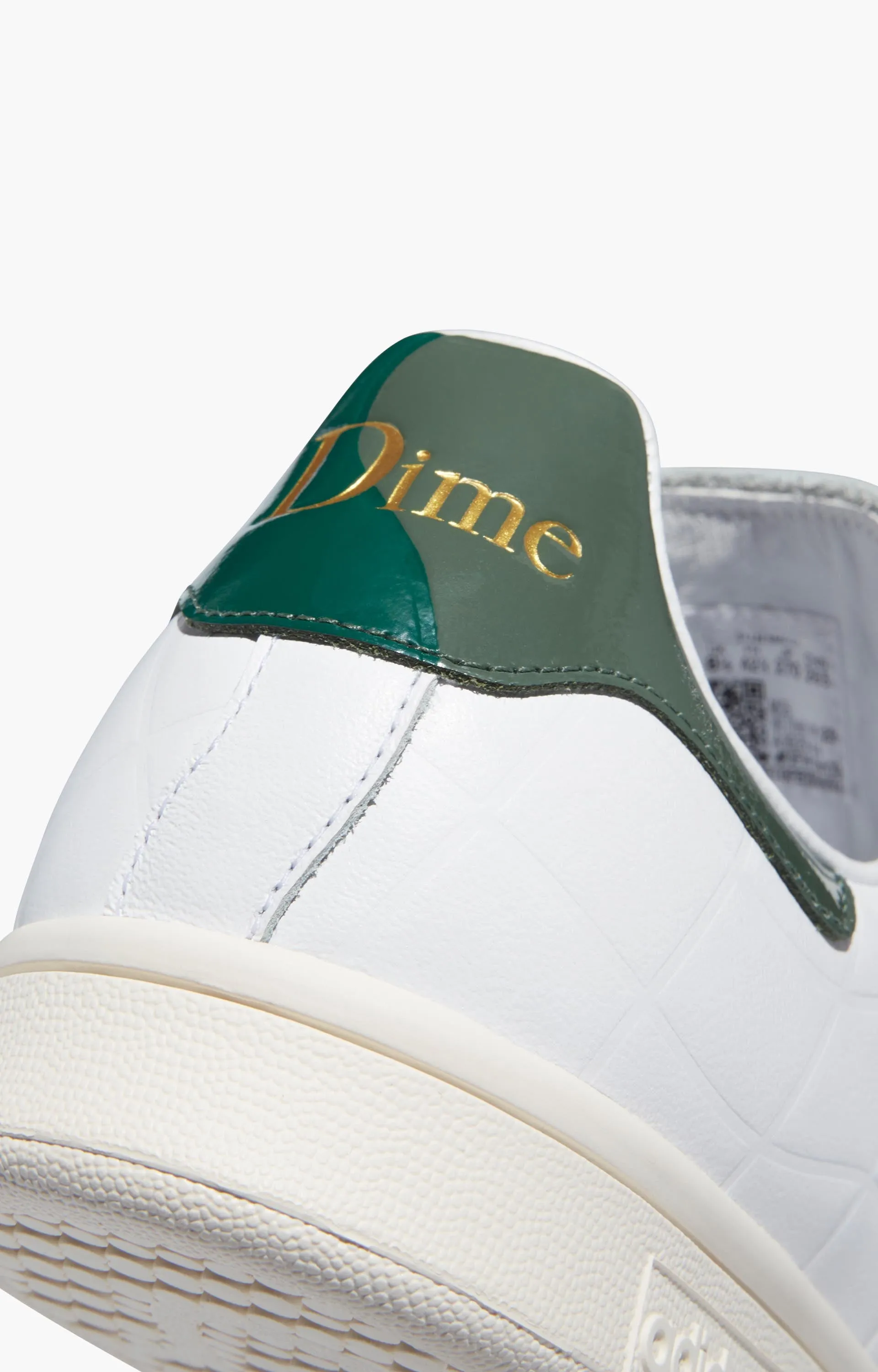 Dime x Adidas Stan Smith Shoes, White/Green Reconstructed Adidas Shoes